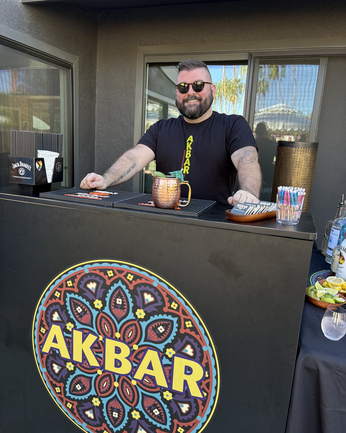 Akbar Caters - bartender at the Akbar mobile bar