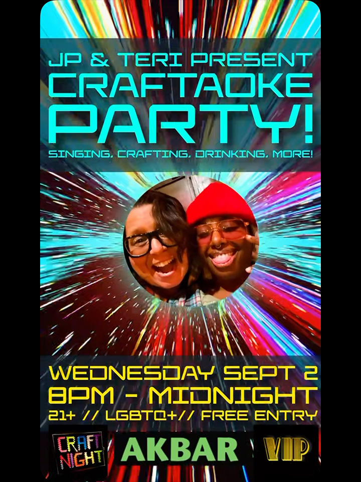 Craftaoke – September 2, 2026 at AKBAR
