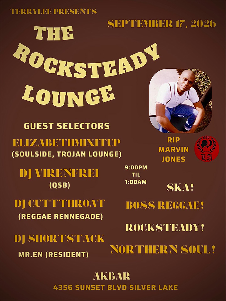 The Rocksteady Lounge – September 17, 2026 at AKBAR